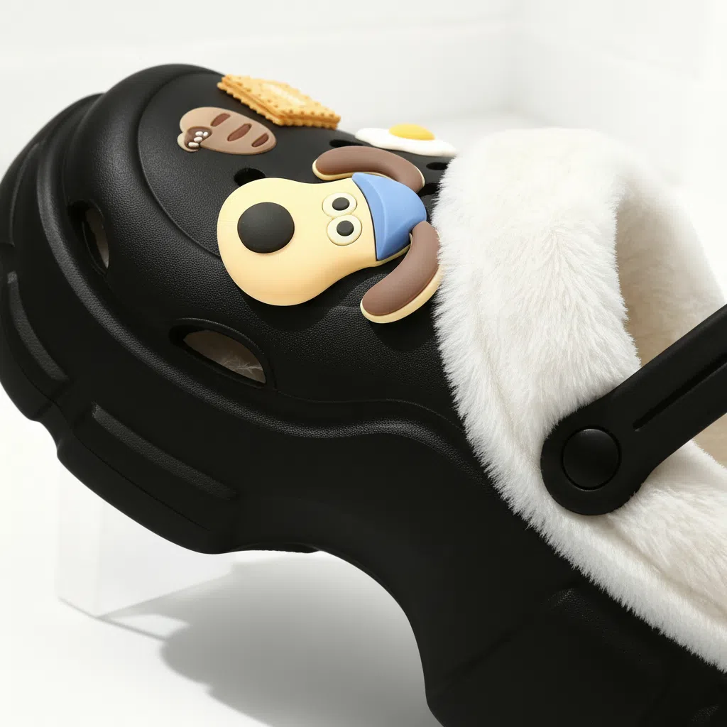 Fleece-Lined Crocs Classic Clog-Warm Sherpa Slip-On