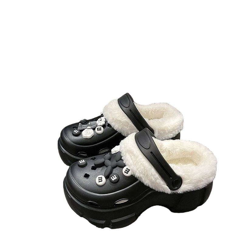 Fleece-Lined Crocs Classic Clog-Warm Sherpa Slip-On