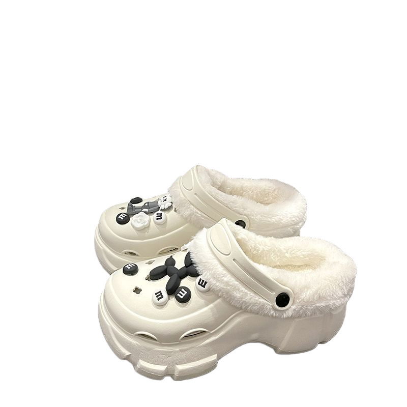 Fleece-Lined Crocs Classic Clog-Warm Sherpa Slip-On
