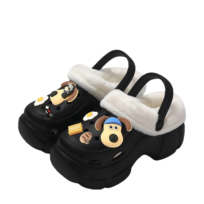 Fleece-Lined Crocs Classic Clog-Warm Sherpa Slip-On