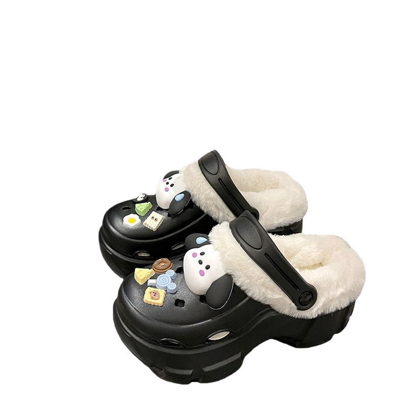 Fleece-Lined Crocs Classic Clog-Warm Sherpa Slip-On