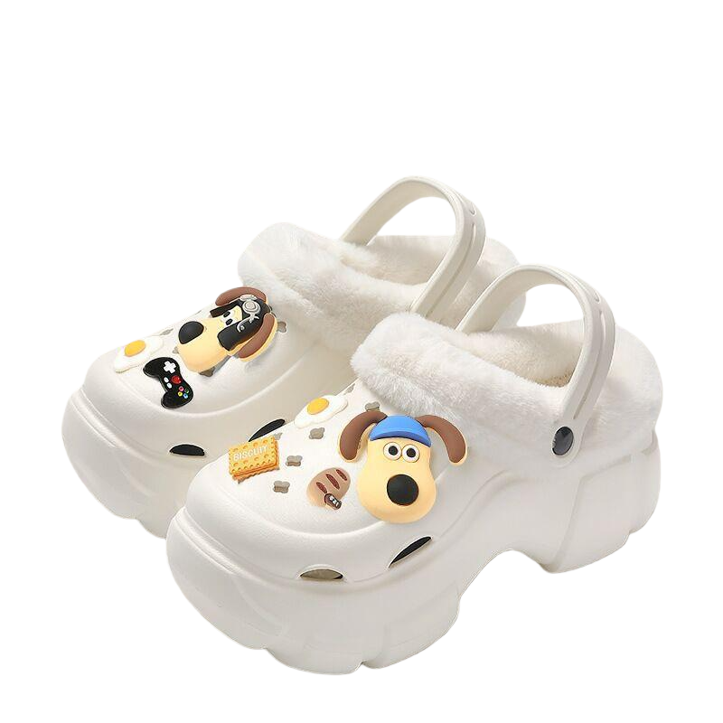 Fleece-Lined Crocs Classic Clog-Warm Sherpa Slip-On