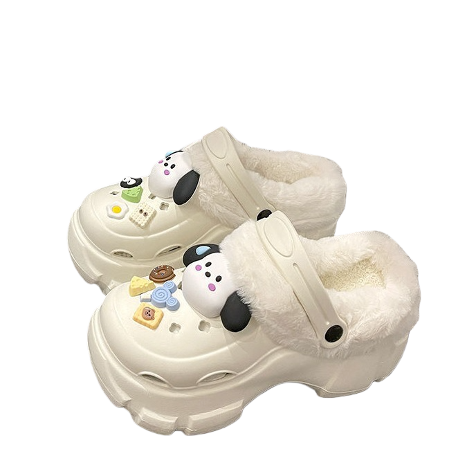 Fleece-Lined Crocs Classic Clog-Warm Sherpa Slip-On